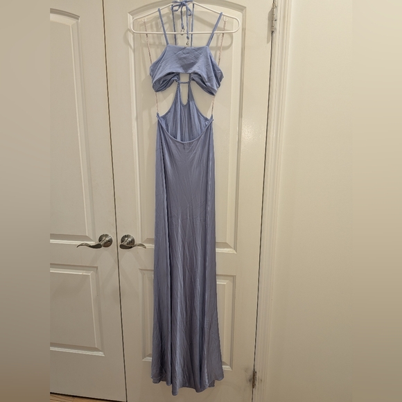 17. NWOT ET OCHS GENESIS CUT-OUT STRETCH SATIN JERSEY GOWN - Picture 9 of 10